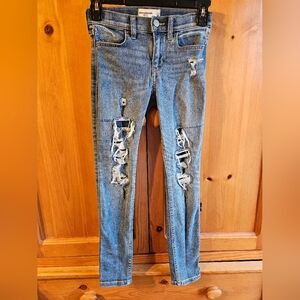 Abercrombie Kids Highrise Distressed Jeggings SIZE 7/8